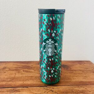 Starbucks Christmas Confetti Green Travel Mug